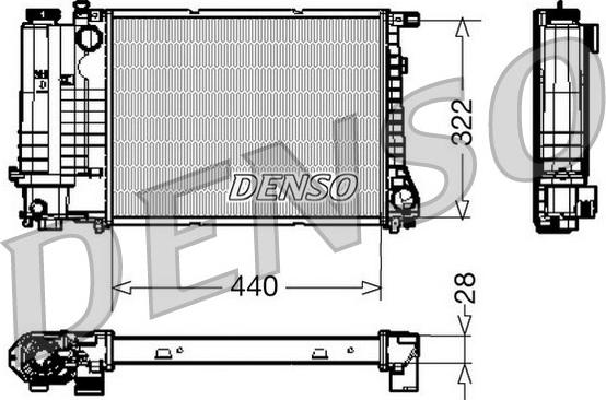 Denso DRM05042 - Radiatore, Raffreddamento motore www.autoricambi360.it