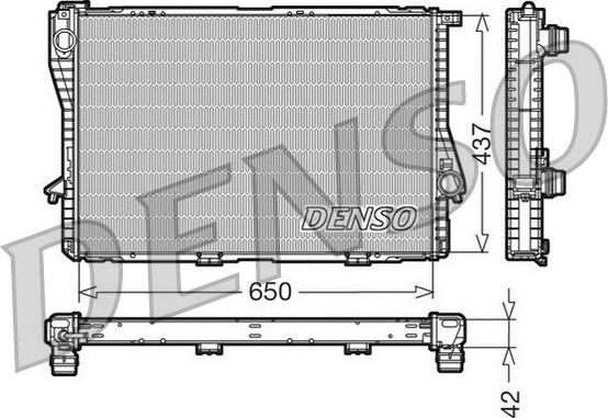 Denso DRM05047 - Radiatore, Raffreddamento motore www.autoricambi360.it