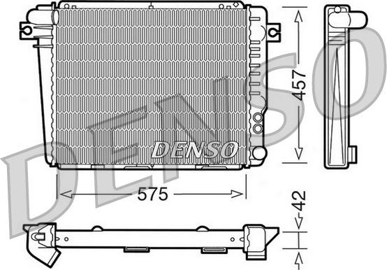 Denso DRM05050 - Radiatore, Raffreddamento motore www.autoricambi360.it