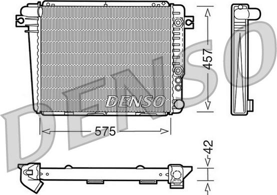 Denso DRM05051 - Radiatore, Raffreddamento motore www.autoricambi360.it