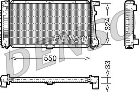 Denso DRM05058 - Radiatore, Raffreddamento motore www.autoricambi360.it