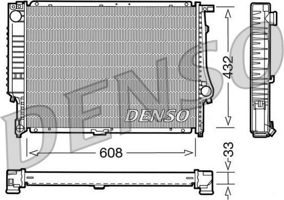 Denso DRM05052 - Radiatore, Raffreddamento motore www.autoricambi360.it