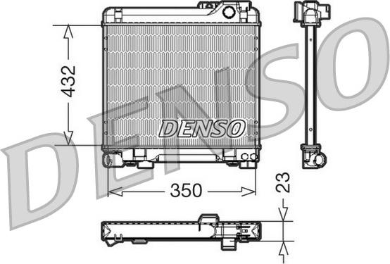Denso DRM05013 - Radiatore, Raffreddamento motore www.autoricambi360.it