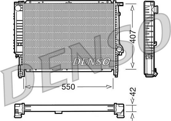 Denso DRM05039 - Radiatore, Raffreddamento motore www.autoricambi360.it
