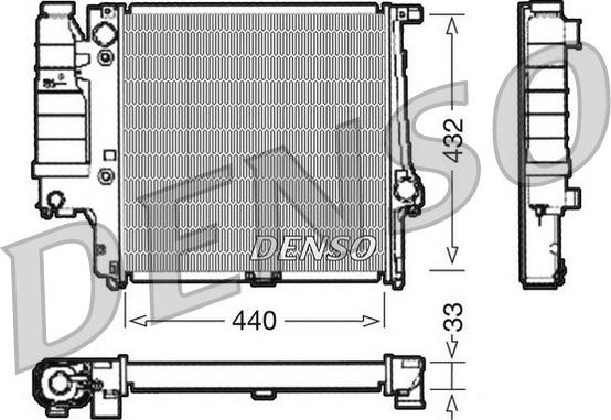 Denso DRM05038 - Radiatore, Raffreddamento motore www.autoricambi360.it