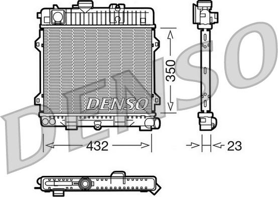 Denso DRM05024 - Radiatore, Raffreddamento motore www.autoricambi360.it