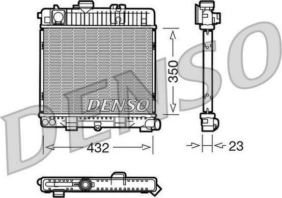Denso DRM05026 - Radiatore, Raffreddamento motore www.autoricambi360.it