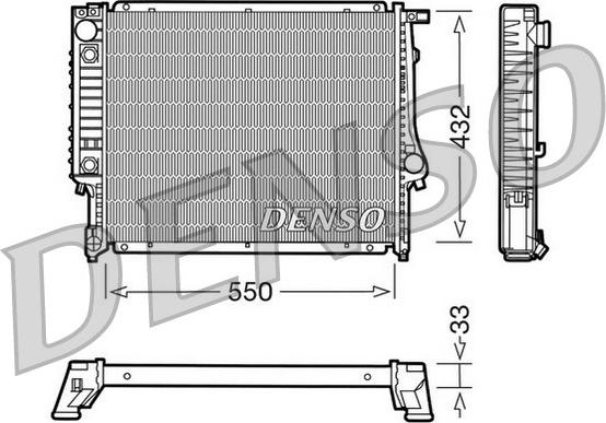 Denso DRM05020 - Radiatore, Raffreddamento motore www.autoricambi360.it