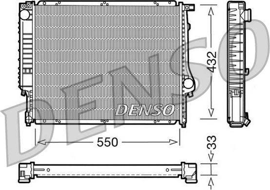 Denso DRM05023 - Radiatore, Raffreddamento motore www.autoricambi360.it