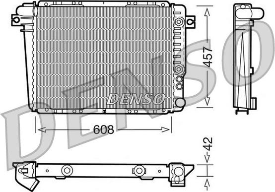 Denso DRM05070 - Radiatore, Raffreddamento motore www.autoricambi360.it