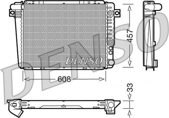 Denso DRM05071 - Radiatore, Raffreddamento motore www.autoricambi360.it