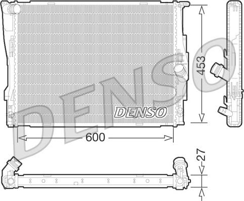 Denso DRM05073 - Radiatore, Raffreddamento motore www.autoricambi360.it