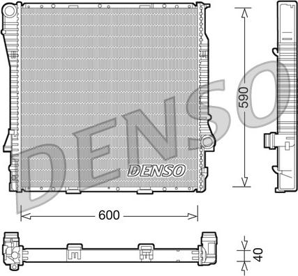 Denso DRM05114 - Radiatore, Raffreddamento motore www.autoricambi360.it