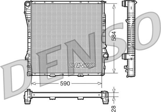 Denso DRM05115 - Radiatore, Raffreddamento motore www.autoricambi360.it