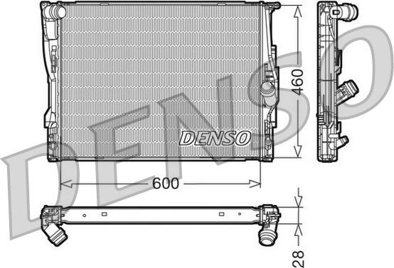 Denso DRM05110 - Radiatore, Raffreddamento motore www.autoricambi360.it