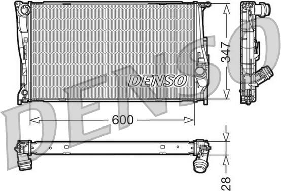 Denso DRM05111 - Radiatore, Raffreddamento motore www.autoricambi360.it