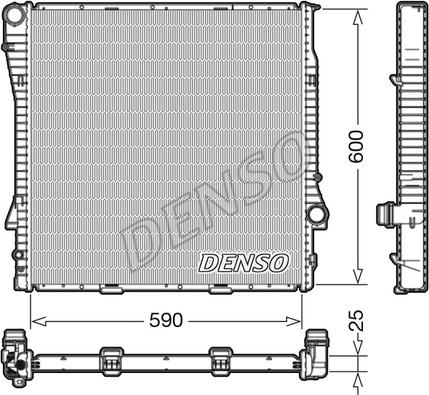Denso DRM05113 - Radiatore, Raffreddamento motore www.autoricambi360.it