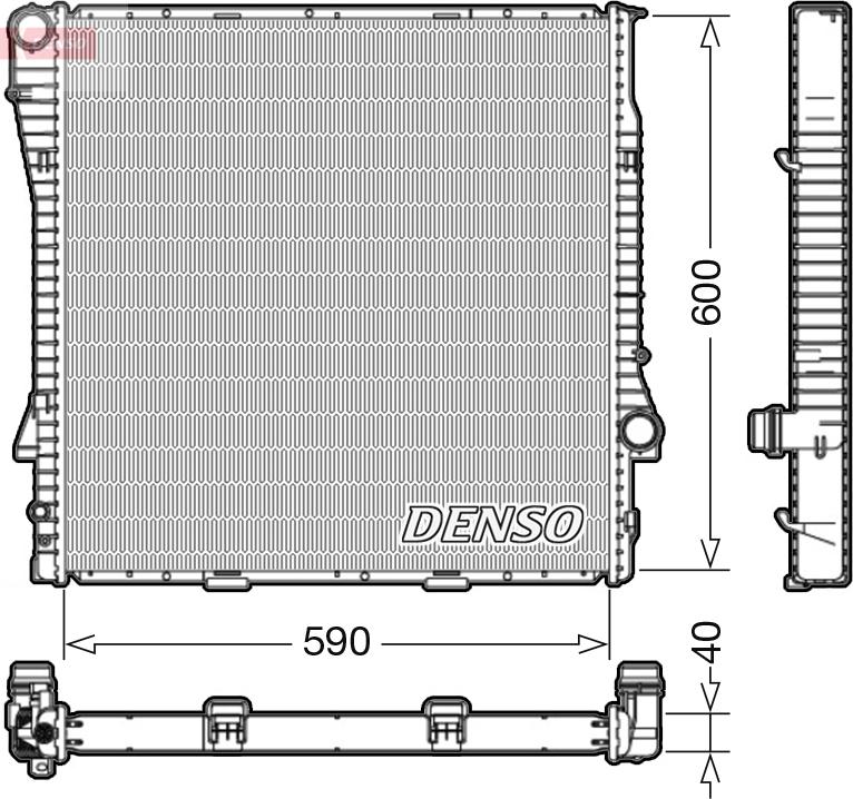 Denso DRM05112 - Radiatore, Raffreddamento motore www.autoricambi360.it