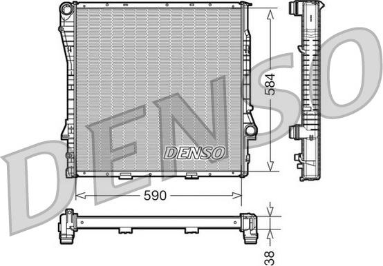 Denso DRM05117 - Radiatore, Raffreddamento motore www.autoricambi360.it