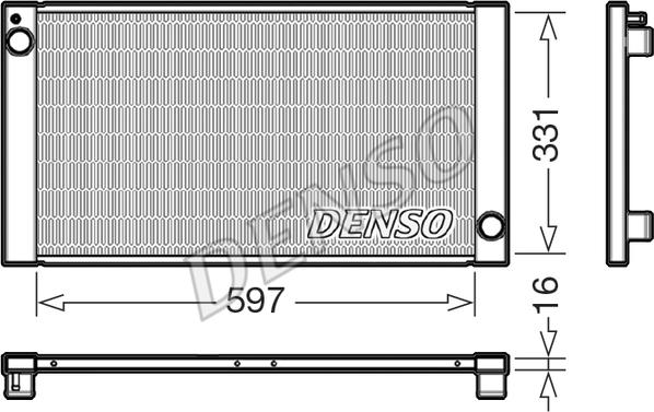 Denso DRM05121 - Radiatore, Raffreddamento motore www.autoricambi360.it