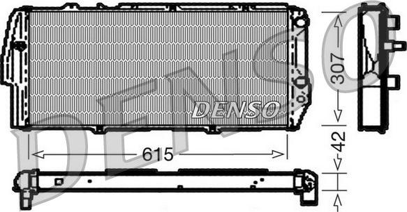 Denso DRM02040 - Radiatore, Raffreddamento motore www.autoricambi360.it
