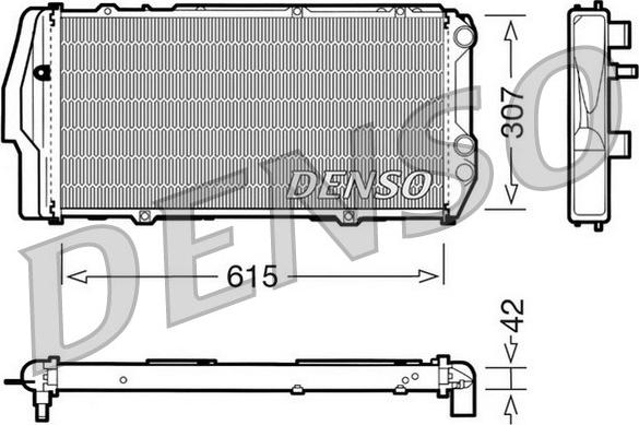 Denso DRM02003 - Radiatore, Raffreddamento motore www.autoricambi360.it