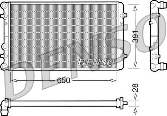 Denso DRM02007 - Radiatore, Raffreddamento motore www.autoricambi360.it