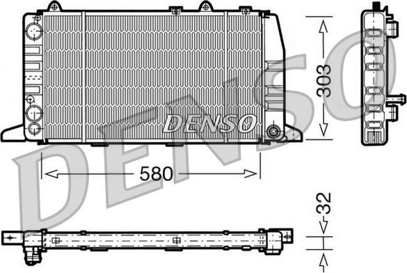 Denso DRM02011 - Radiatore, Raffreddamento motore www.autoricambi360.it