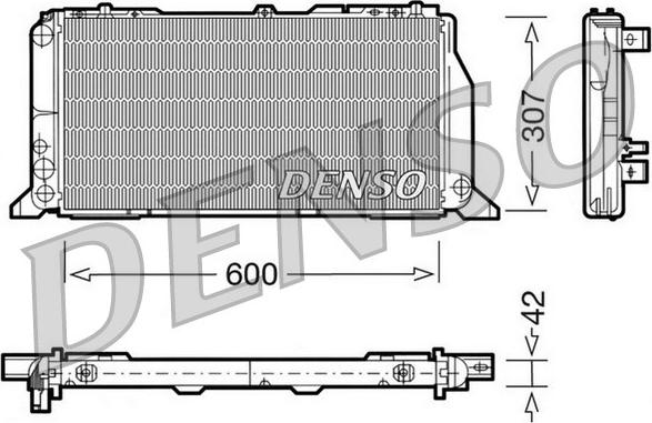 Denso DRM02013 - Radiatore, Raffreddamento motore www.autoricambi360.it
