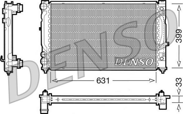 Denso DRM02030 - Radiatore, Raffreddamento motore www.autoricambi360.it