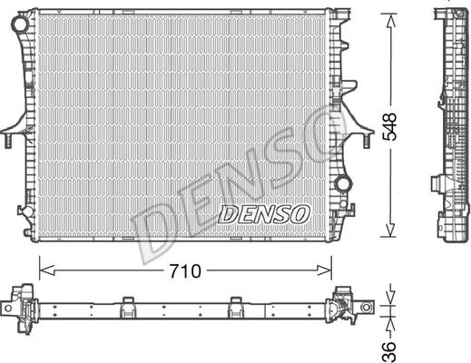 Denso DRM02026 - Radiatore, Raffreddamento motore www.autoricambi360.it
