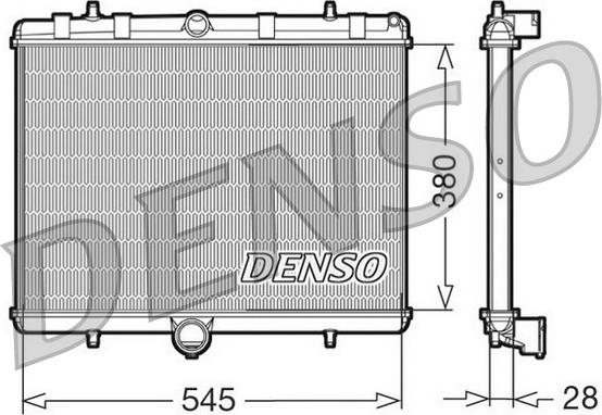 Denso DRM07060 - Radiatore, Raffreddamento motore www.autoricambi360.it