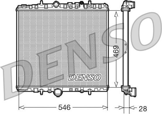 Denso DRM07061 - Radiatore, Raffreddamento motore www.autoricambi360.it