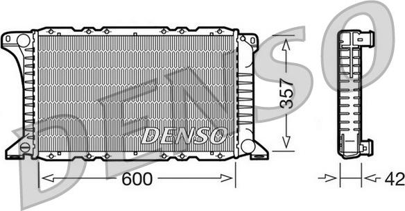 Denso DRM10090 - Radiatore, Raffreddamento motore www.autoricambi360.it