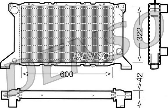 Denso DRM10098 - Radiatore, Raffreddamento motore www.autoricambi360.it