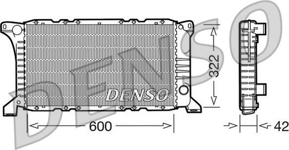 Denso DRM10097 - Radiatore, Raffreddamento motore www.autoricambi360.it