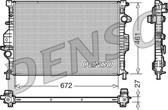 Denso DRM10069 - Radiatore, Raffreddamento motore www.autoricambi360.it
