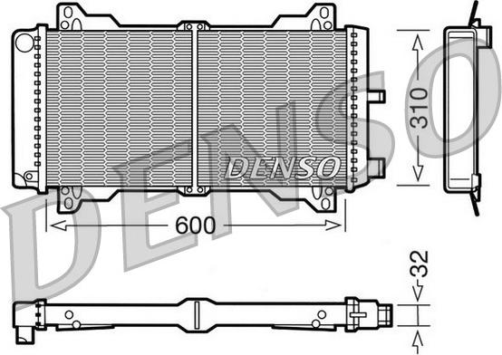 Denso DRM10014 - Radiatore, Raffreddamento motore www.autoricambi360.it