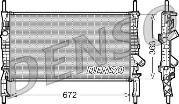Denso DRM10105 - Radiatore, Raffreddamento motore www.autoricambi360.it