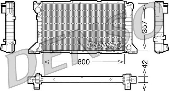 Denso DRM10100 - Radiatore, Raffreddamento motore www.autoricambi360.it