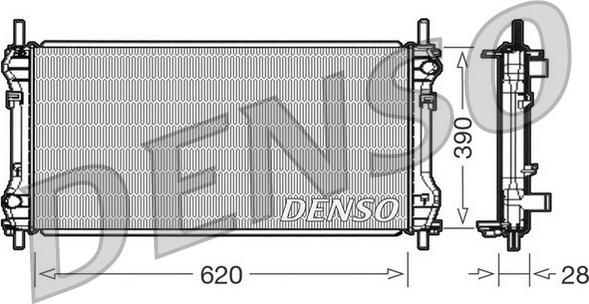 Denso DRM10102 - Radiatore, Raffreddamento motore www.autoricambi360.it