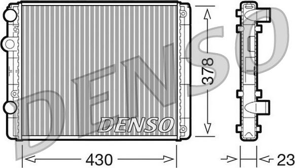 Denso DRM32030 - Radiatore, Raffreddamento motore www.autoricambi360.it