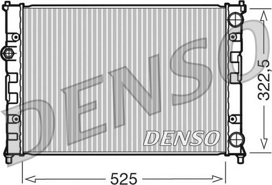 Denso DRM26008 - Radiatore, Raffreddamento motore www.autoricambi360.it