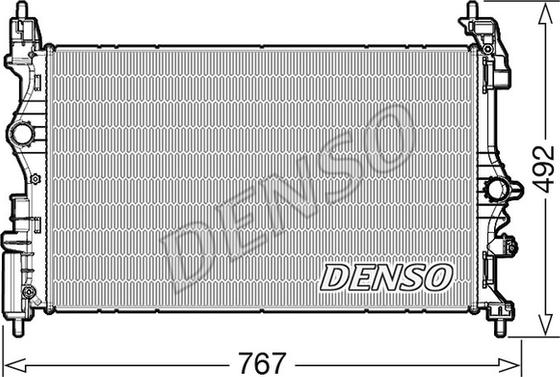 Denso DRM20051 - Radiatore, Raffreddamento motore www.autoricambi360.it