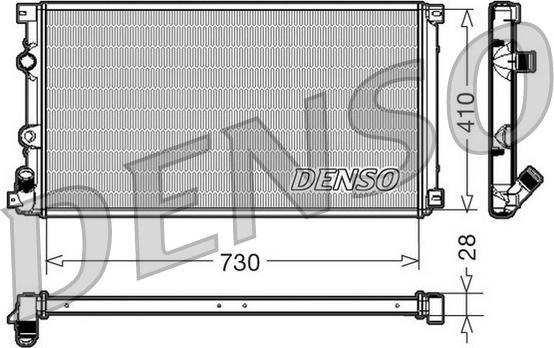 Denso DRM23090 - Radiatore, Raffreddamento motore www.autoricambi360.it