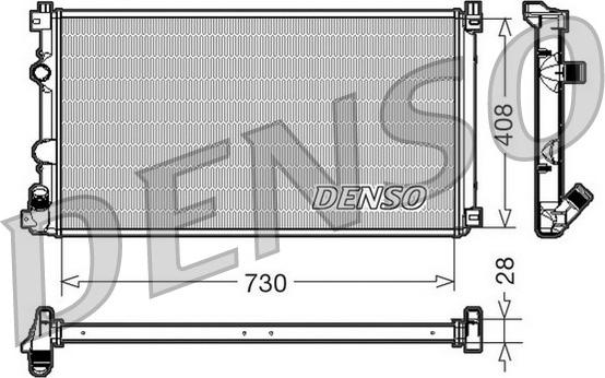 Denso DRM23092 - Radiatore, Raffreddamento motore www.autoricambi360.it