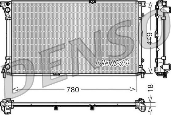 Denso DRM23097 - Radiatore, Raffreddamento motore www.autoricambi360.it