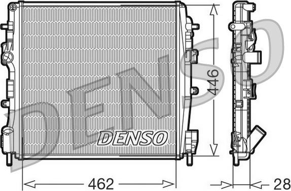 Denso DRM23018 - Radiatore, Raffreddamento motore www.autoricambi360.it