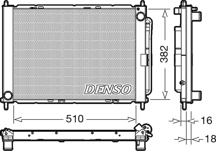 Denso DRM23104 - Gruppo raffreddamento www.autoricambi360.it