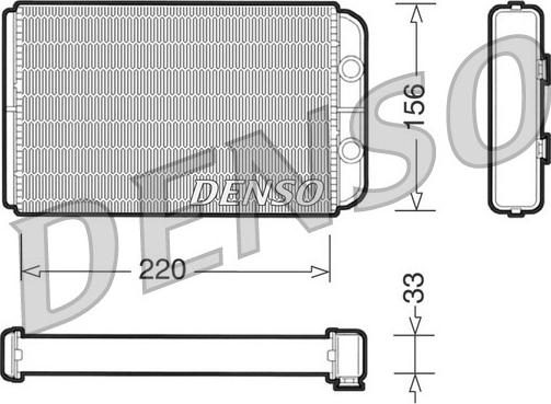 Denso DRR09090 - Scambiatore calore, Riscaldamento abitacolo www.autoricambi360.it